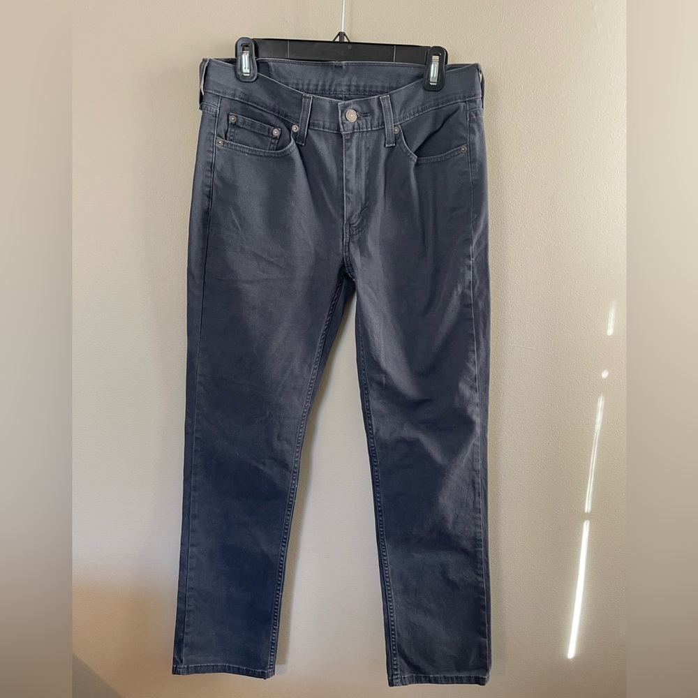 Levis 514 Mens 30 x 32 Gray Wash Jeans Straight